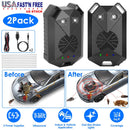 2 Pack Under Hood Ultrasonic Rodent Repeller Rodent Control Deterrent Chaser Blocker for Vehicle Indoor with Strobe Light 3 Power Supplies