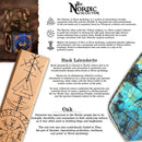 Nordic Black Labradorite Stone Dice Set - Dice Around the World Collection