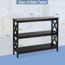 3-Tier Console X-Design Sofa Side Accent Table