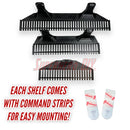 Floating HO-Scale Train Track Shelf | Display your HO-scale train with this floating shelf track! | Train Display Shelf + Command strips