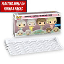 Floating Shelf for Funko Pop 4-PACK | Pop Shelf for Smaller 4 Pack fits 13.5W x 3.5D | Includes mounting hardware