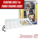 Floating Shelf for Funko Pop! TRADING CARDS | Box Wall Mount Display Shelf | Includes mounting screws