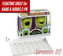 Floating Shelf for KANG AND KODOS 2-PACK Wall Mount | Funko Pop Box Wall Mount for 2-Pack 8.8W X 4.2D | Includes mounting screws