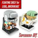 Floating Shelf for LEGO® BRICKHEADZ | Securely display your favorite builds