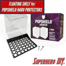 Floating Shelves for POPSHIELD ARMOR Hard Protectors | Fits PopShield Armor hard stacks for Funko Pop boxes | Mounting screws included