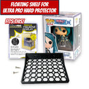 Floating Shelves for Ultra PRO Hard Protectors | Fits Ultra PRO hard stacks for Funko Pop boxes | Mounting screws included