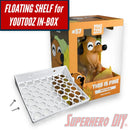 Floating Shelves for YouTooz Collectibles for in-box display | Wall Mounted | Fits Soft Cases or YouTooz Box only | Mounting hardware included