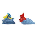 The Little Mermaid Flounder and Sebastian Sculpted Salt and Pepper Shaker Set
