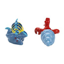 The Little Mermaid Flounder and Sebastian Sculpted Salt and Pepper Shaker Set