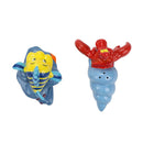 The Little Mermaid Flounder and Sebastian Sculpted Salt and Pepper Shaker Set