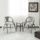 Folding Dining Chairs Set of 2 with Armrest and High Backrest