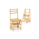 Multifunctional 3-in-1 Ladder Chair Display Plant Stand for Library Kitchen Office