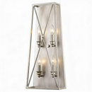 Zlite 447-4S-as 4.5 X 10 X 24 in. Tressle Antique Silver Wall Sconce