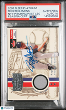 2001 Fleer Platinum National Patch Roger Clemens Signed Card Auto PSA Yankees