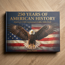 250 Years of American History: America's 250th Anniversary Coffee Table Book (200 Pages)
