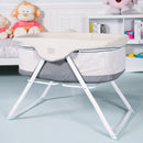 Portable Newborn Rocking Foldaway Baby Bassinet Crib-Gray