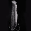 44 Inch Aluminium Alloy Panel Rainfall Shower Column with Hand Shower
