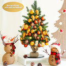 24 Inch Tabletop Fir Artificial Christmas Tree with LED Lights