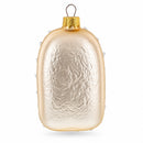 Vintage Gold Lace Clock Glass Christmas Ornament