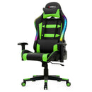 Adjustable Swivel Gaming Chair with LED Lights and Remote