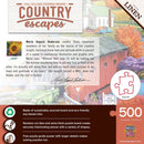 Country Escapes - Hill Village Covered Bridge 500 Piece Jigsaw Puzzle