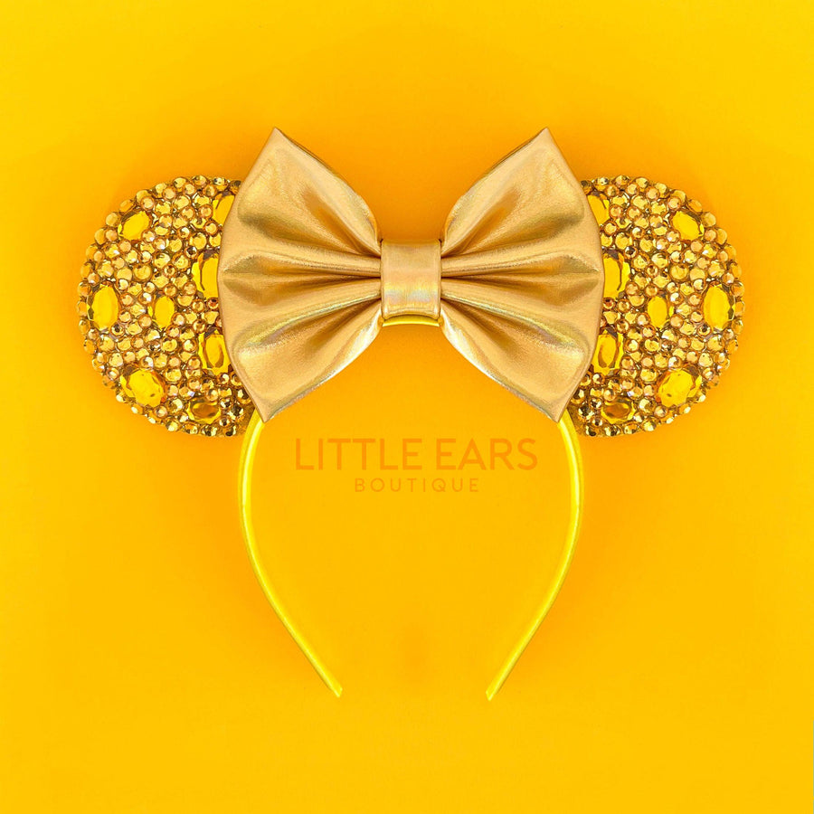 Gold Sparkle Mickey Ears