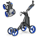 Golf Push Pull Cart with Foot Brake