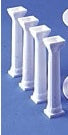 Bush Style - 5" Grecian Pillars Only- Color: White Pack: 36 pcs