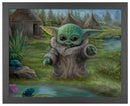 Grogu - Star Wars The Mandalorian Thomas Kinkade Framed Art Print