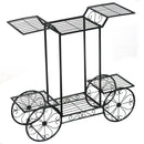 6-Tier Garden Cart Flower Rack Display Decor Pot Plant Holder