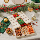 Nutcracker-Themed Wooden Crate with Gourmet Savory Snacks- Christmas Gift Basket