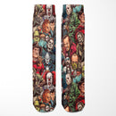 Horror Collage Socks