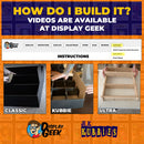 KUBBIE SLIM BLACK (1x7) - In Box Display Case for Funko Pops, Wall Mountable & Stackable Pop Shelf (Cardboard)