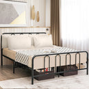 Full/Queen Size Metal Bed Frame with Headboard and Footboard