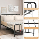 Full/Queen Size Metal Bed Frame with Headboard and Footboard