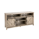 59 Inch Sliding Barn Door TV Stand with Adjustable Shelves for TVs up to 65 Inch