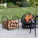 Heavy-Duty Steel Firewood Log Rack