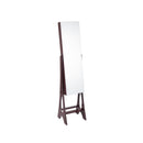 LED Jewelry Cabinet Armoire Organizer with Bevel Edge Mirror