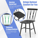 Set of 2 Modern Dining Chairs with Backrest