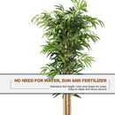 5-Feet Artificial Bamboo Silk Tree Indoor-Outdoor Decorative Planter