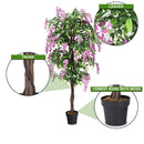 6-Feet Artificial Wisteria Silk Indoor-Outdoor Tree