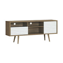 Mid-Century Modern TV Stand for TVs up to 65 Inch with Storage Shelves