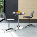 360° Swivel Cocktail Pub Table with Sliver Leg and Base