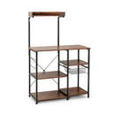 4 Tier Vintage Kitchen Baker's Rack Utility Microwave Stand-Coffee