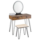 Industrial Makeup Dressing Table with 3 Lighting Modes