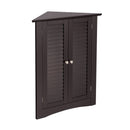 Bathroom Corner Storage Freestanding Floor Cabinet with Shutter Door