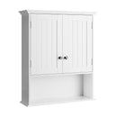 Wall Mount Bathroom Cabinet Storage Organizer with Doors and Shelves