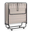 Rollaway Guest Bed with Sturdy Steel Frame and Memory Foam Mattress Made in Italy