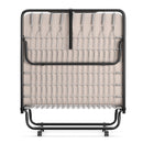 Rollaway Guest Bed with Sturdy Steel Frame and Memory Foam Mattress Made in Italy