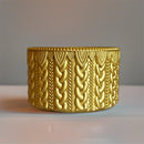 Gold Metallic MACRAME Boot